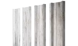 Штакетник М-образный А с прямым резом 0,45 Print Elite Snow Wood TwinColor купить в екатеринбурге
