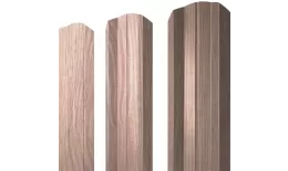 Штакетник М-образный А фигурный 0,45 Print Elite White Wood TwinColor купить в екатеринбурге