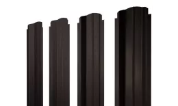 Штакетник П-образный B фигурный 0,45 Print Elite Coffee Wood Blesk TwinColor купить в екатеринбурге