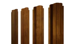 Штакетник П-образный B фигурный 0,45 Print Elite Golden Wood TwinColor купить в екатеринбурге