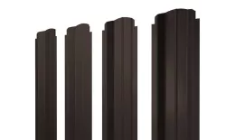 Штакетник П-образный B фигурный 0,5 Satin Matt TX RR 32 темно-коричневый купить в екатеринбурге