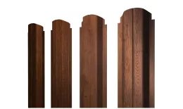 Штакетник П-образный А фигурный 0,4 Print Premium Golden Wood Fresh TwinColor купить в екатеринбурге