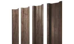 Штакетник Полукруглый Slim с прямым резом 0,45 Print Premium Almond Wood Fresh купить в екатеринбурге