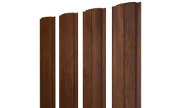 Штакетник Полукруглый Slim с прямым резом 0,45 Print Premium Golden Wood Fresh TwinColor купить в екатеринбурге