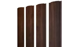 Штакетник Полукруглый Slim фигурный 0,45 Print-Double Premium Cherry Wood 