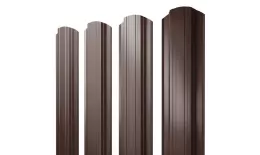 Штакетник Прямоугольный фигурный 0,45 Drap TwinColor RAL 8017 шоколад купить в екатеринбурге