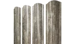 Штакетник Круглый фигурный 0,45 Print Elite Nordic Wood TwinColor купить в екатеринбурге