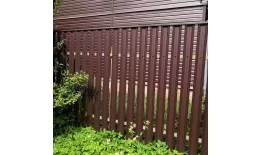 Штакетник М-образный А с прямым резом 0,45 Drap ST RAL 8017 шоколад купить в екатеринбурге