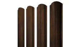 Штакетник Полукруглый Slim с прямым резом 0,45 Print Elite Chestnut Wood купить в екатеринбурге