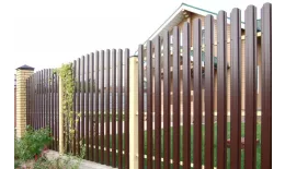 Штакетник Прямоугольный фигурный 0,45 Print Elite Chestnut Wood купить в екатеринбурге