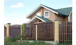 Штакетник Прямоугольный фигурный 0,45 Print Elite Chestnut Wood купить в екатеринбурге