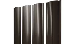 Штакетник Круглый с прямым резом 0,5 PurLite Matt RR 32 темно-коричневый купить в екатеринбурге