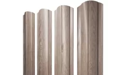 Штакетник Круглый фигурный 0,45 Print-Double Elite White Wood купить в екатеринбурге