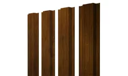 Штакетник Прямоугольный с прямым резом 0,45 Print-Double Premium Golden Wood купить в екатеринбурге