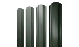 Штакетник Прямоугольный фигурный 0,5 GreenCoat Pural BT RR 11 темно-зеленый (RAL 6020 хромовая зелень) купить в екатеринбурге
