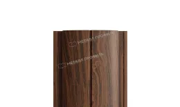 Штакетник металлический МЕТАЛЛ ПРОФИЛЬ ELLIPSE-T 19х126 (ECOSTEEL_МАД-01-МореныйДуб-0.5) купить в екатеринбурге