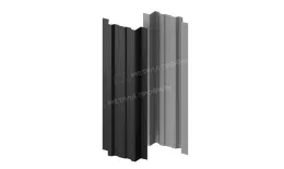 Штакетник металлический МЕТАЛЛ ПРОФИЛЬ LАNE-T 16,5х99 (VALORI-20-DarkGrey-0.5) купить в екатеринбурге