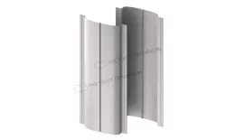 Штакетник металлический МЕТАЛЛ ПРОФИЛЬ ELLIPSE-O 19х126 (VikingMP-01-7016-0.45) купить в екатеринбурге