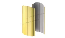 Штакетник металлический МЕТАЛЛ ПРОФИЛЬ ELLIPSE-O 19х126 NormanMP (ПЭ-01-1018-0.5) купить в екатеринбурге