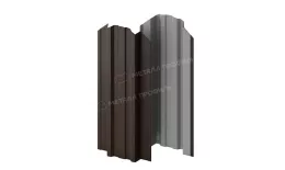 Штакетник металлический МЕТАЛЛ ПРОФИЛЬ TRAPEZE-O 16,5х118 (VALORI-20-DarkBrown-0.5) купить в екатеринбурге