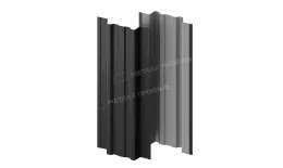Штакетник металлический МЕТАЛЛ ПРОФИЛЬ TRAPEZE-T 16,5х118 (VALORI-20-DarkGrey-0.5) купить в екатеринбурге