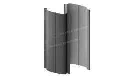 Штакетник металлический МЕТАЛЛ ПРОФИЛЬ ELLIPSE-T 19х126 (VALORI-20-Grey-0.5) купить в екатеринбурге