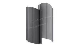 Штакетник металлический МЕТАЛЛ ПРОФИЛЬ ELLIPSE-O 19х126 (VALORI-20-Grey-0.5) купить в екатеринбурге