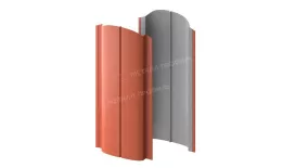Штакетник металлический МЕТАЛЛ ПРОФИЛЬ ELLIPSE-O 19х126 (PURETAN-20-RR750-0.5) купить в екатеринбурге