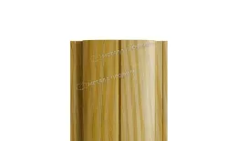 Штакетник металлический МЕТАЛЛ ПРОФИЛЬ ELLIPSE-T 19х126 (ECOSTEEL_T-01-ЗолотойДуб-0.5) купить в екатеринбурге