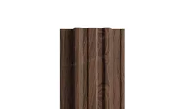 Штакетник металлический МЕТАЛЛ ПРОФИЛЬ TRAPEZE-T 16,5х118 (ECOSTEEL_МАД-01-МореныйДуб-0.5) купить в екатеринбурге