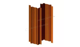 Штакетник металлический МЕТАЛЛ ПРОФИЛЬ LАNE-T 16,5х99 (AGNETA-03-Copper\Copper-0.5) купить в екатеринбурге