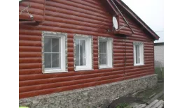 Сайдинг Блок-хаус 0,390 Grand Line 0,45 PE RR 32 темно-коричневый купить в екатеринбурге