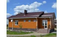 ЭкоБрус 0,345 Gofr 0,45 Drap с пленкой RAL 8017 шоколад купить в екатеринбурге