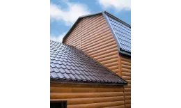 Сайдинг Блок-хаус 0,390 0,5 Satin Matt TX RAL 8004 терракота купить в екатеринбурге
