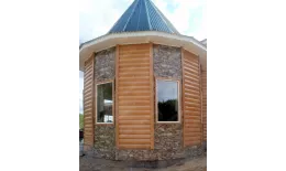 Сайдинг Блок-хаус 0,390 Grand Line 0,45 Print Premium Cherry Wood купить в екатеринбурге