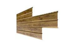 Сайдинг МЕТАЛЛ ПРОФИЛЬ Lбрус-XL-14х335 (ECOSTEEL_T-12-Дуб-0.45) купить в екатеринбурге