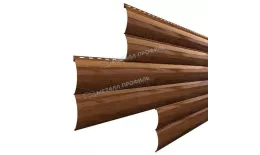 Сайдинг МЕТАЛЛ ПРОФИЛЬ Woodstock-Н-28х330 (ECOSTEEL-01-МореныйДуб-0.5) купить в екатеринбурге