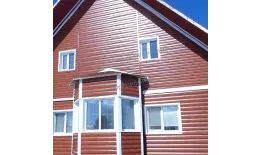 Сайдинг МЕТАЛЛ ПРОФИЛЬ Lбрус-XL-14х335 (ECOSTEEL-01-МореныйДуб-0.5) купить в екатеринбурге