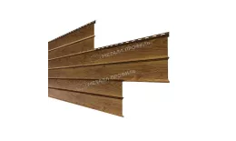 Сайдинг МЕТАЛЛ ПРОФИЛЬ Lбрус-XL-В-14х335 (ECOSTEEL_MA-01-МореныйДуб-0.5) купить в екатеринбурге