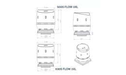 FLOW 630S вентиляционный выход + основание 970x970 черный купить в екатеринбурге