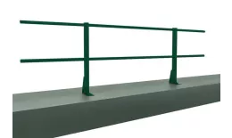 Ограждение кровельное для парапета на плоскую кровлю RAL 6005 (2,0х0,6м) купить в екатеринбурге