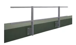 Ограждение кровельное для парапета с боковым креплением RAL 7004 (2,0х1,2) купить в екатеринбурге