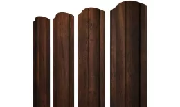 Штакетник Круглый фигурный 0,45 Print Premium Cherry Wood Dark FTC купить в екатеринбурге