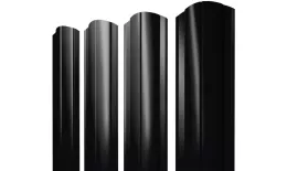 Штакетник Круглый фигурный 0,5 Drap RAL 9005 черный купить в екатеринбурге