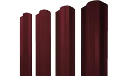Штакетник М-образный В фигурный 0,5 Satin Matt TX RAL 3005 красное вино купить в екатеринбурге