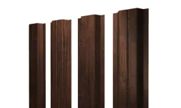 Штакетник П-образный A с прямым резом 0,45 Print Premium Cherry Wood Dark FTC купить в екатеринбурге