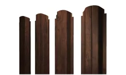 Штакетник П-образный А фигурный 0,45 Print-Double Premium Cherry Wood Dark F купить в екатеринбурге