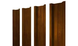 Штакетник П-образный В с прямым резом 0,45 Print-Double Premium Golden Wood Intense F купить в екатеринбурге