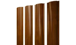Штакетник Полукруглый Slim с прямым резом 0,4 Print Premium Golden Wood Intense FTC купить в екатеринбурге
