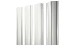 Штакетник Полукруглый Slim с прямым резом 0,45 Drap TX RAL 9003 сигнальный белый купить в екатеринбурге